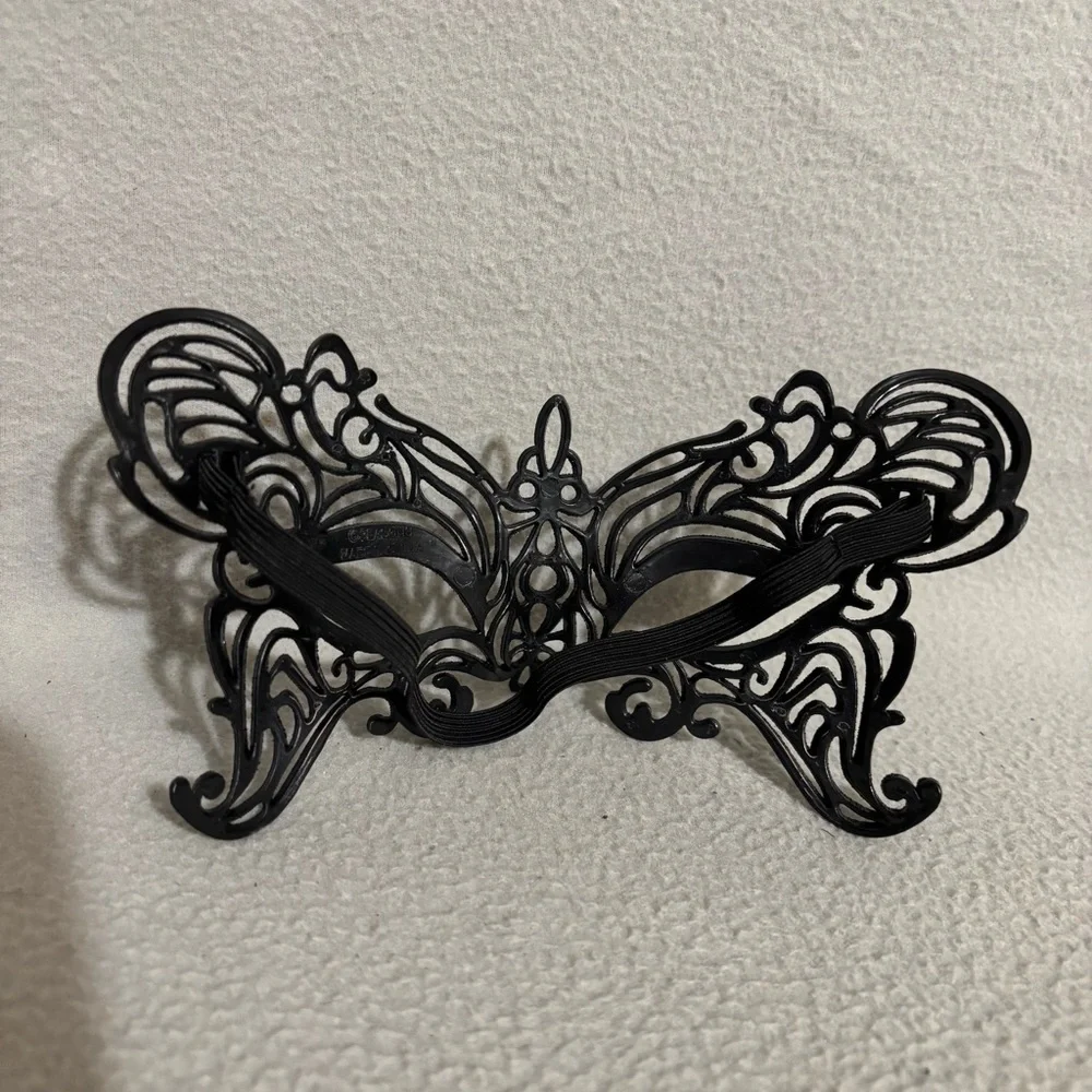 Purple and Black Glittered Masquerade Masks